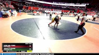 2A 285 lbs Champ. Round 1 - Jose Del Toro, East Peoria vs Gerald Ohare, Evergreen Park