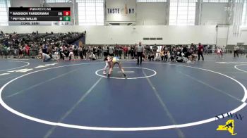 85 lbs Cons. Semi - Peyton Willis, Brawler Elite vs Madison Farberman, Club Not Listed