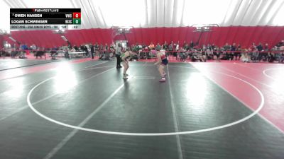 USA Junior Boys - 190 lbs Cons. Round 3 - Logan Schwinger, Wisconsin vs Owen Hansen, Waupaca Wrestling Club