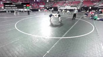 D2-132 lbs Cons. Round 1 - Michael Ciancio, Coleman vs Brady Gesler, Chetek-Weyer./Prairie Farm