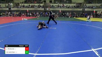 102 lbs Champ. Round 1 - Braxton Heitritter, Ironhawk Wrestling Academy vs Logan McDaniel, Wrestling Factory