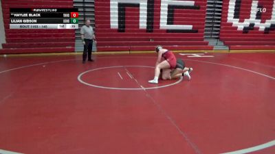 145 lbs Cons. Round 3 - Haylee Black, Thompson HS vs Lilian Gibson, Smiths Station Hs