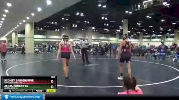 120 lbs Round 3 (10 Team) - Alicia Bruketta, Queen Bees vs Sydney Bridenstine, Suncoast Gems