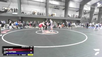 285 lbs Quarterfinal - Kade West, WA vs Koen Mattern, WA