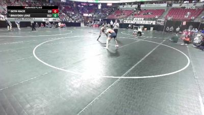 D3-157 lbs Cons. Round 1 - Seth Race, Cedar Grove-Belgium vs Brayden Lenz, Valders