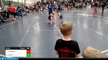 42-53 lbs Champ. Round 1 - Afton Wagner, Franklin Fylers vs Adley Smith, Sargent Wrestling Club
