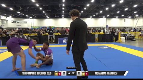 Mohammad Jihad Bekai vs Thiago Marcio Ribeiro De Deus 2025 World IBJJF Jiu-Jitsu No-Gi Championship