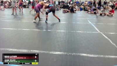 215 lbs Round 2 (6 Team) - Brad Luther, Applied Pressure X Kame Style vs Gabe Rojas, Beebe Trained Silver