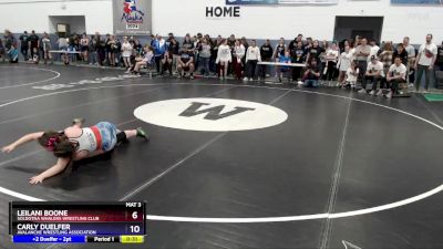 143 lbs Round 2 - Carly Duelfer, Avalanche Wrestling Association vs Leilani Boone, Soldotna Whalers Wrestling Club