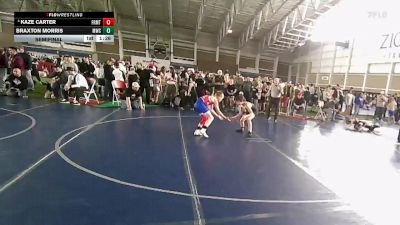 83 lbs Semifinal - Braxton Morris, Midway Wrestling Club vs Kaze Carter, Altamont Longhorns