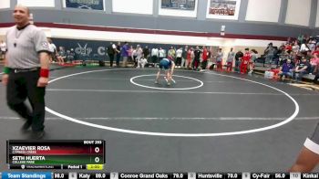 132 lbs Quarterfinal - Seth Huerta, College Park vs Xzaevier Rosa, Cypress Creek