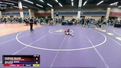 80 lbs Cons. Semi - Vivienne Wilson, Coppell Stars Wrestling Club vs Giuliana Smith, Jflo Trained