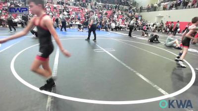 76 lbs Semifinal - Gunner Bishop, Bristow Youth Wrestling vs Jaylynn Rainbolt, Gentry Youth Wrestling