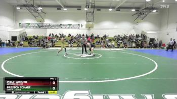 165 lbs Semifinal - Philip Arroyo, Lemoore College vs Preston Scharf, Cuesta College