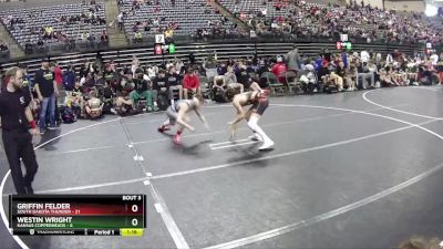 110 lbs Quarterfinals (8 Team) - Griffin Felder, South Dakota Thunder vs Westin Wright, Kansas Copperheads