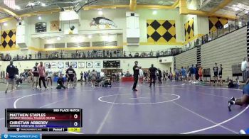 145 lbs 3rd Place Match - Matthew Staples, Midwest Regional Training Center vs Christian Arberry, Warren Wrestling Academy