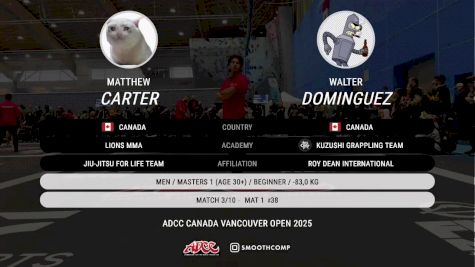 Matthew Carter vs Walter Dominguez 2025 ADCC Vancouver Open