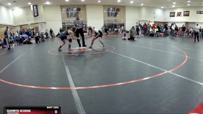 110 lbs Quarterfinal - Kamryn Schenk, Unattached vs Khloe Weber, Indiana