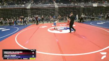 71 lbs Champ. Round 2 - Brecken Blackburn, Glenrock Wrestling Club vs Macoy Baker, Torrington Wrestling Club