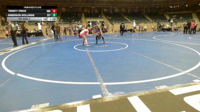 96 lbs Rr Rnd 5 - Trinity Price, HURRICANE WRESTLING ACADEMY vs Emerson Rollings, Tulsa Blue T Panthers