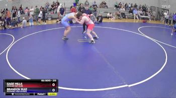 215 lbs Cons. Round 3 - Gage Mills, Siuslaw Mat Club vs Brandon Ruiz, McDaniel High School