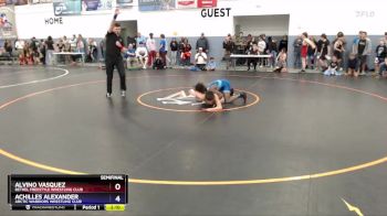 132 lbs Semifinal - Alvino Vasquez, Bethel Freestyle Wrestling Club vs Achilles Alexander, Arctic Warriors Wrestling Club