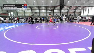 150 lbs 1st Place Match - Brady Mcalister, Sons Of Thunder vs Gabriel Champagne, Nor Cal Takedown