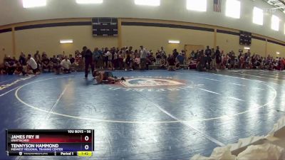 56 lbs Cons. Round 3 - James Fry Iii, Unattached vs Tennyson Hammond, Midwest Regional Training Center