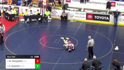 132 lbs Consi Of 16 #1 - Mario Panighetti, Diocese Of Erie vs Connor Scanlon, Wayne Highlands