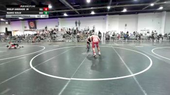 172 lbs Quarterfinal - Philip Andrade Jr, Falls Academy vs Mario Soliz, Gold Rush Wr Ac