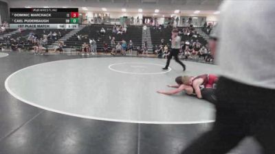 132 lbs 1st Place Match - Cael Puderbaugh, Bobcat Wrestling vs Dominic Marchack, Eierman Elite
