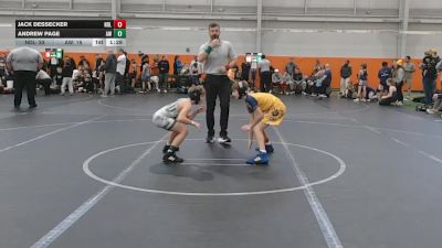 84 lbs Round 1 (4 Team) - Andrew Page, Aurora Wrestling vs Jack Dessecker, Notre Dame Lions