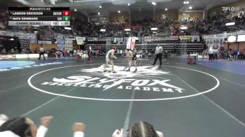 120 lbs Champ. Round 1 - Landon Erickson, Smith Center Hs vs Nate Seimears, Council Grove Hs