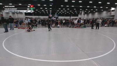88 lbs Cons. Rd Of 32 - Caleb Kuberry, Eagle Club vs Reed Reams, Immortal Athletics WC