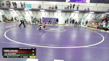 144 lbs Cons. Round 4 - Derek Sanchez, Blue Valley Southwest vs Leo Buchheit, Purler Wrestling Academy