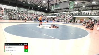 63-67 lbs Semifinal - Kade Chilson, VICTORY vs Knox Raines, Sandwich Wrestling Club