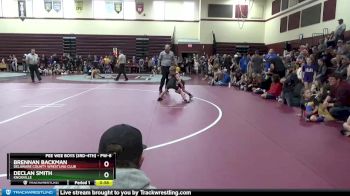 PW-8 lbs Quarterfinal - Brennan Backman, Delaware County Wrestling Club vs Declan Smith, Knoxville