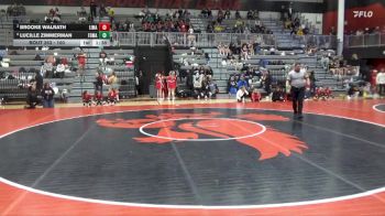 100 lbs 2nd Place Match - Brooke Walrath, Linn-Mar vs Lucille Zimmerman, Fort Madison