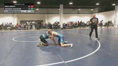 136 lbs Quarterfinal - Beau Abbott, GA vs Jennings Augustine, PA