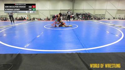 125 lbs Rr Rnd 1 - Zuri McCalpine-Ingram, Storm Wrestling Center vs Ki`Morah Cathey, Super Girls 7-12