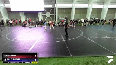 110 lbs Cons. Round 2 - Kaila Delfin, CA vs Alexis Clements, WA