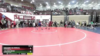 102-111 lbs Quarterfinal - Zachary Silvernail, Edgewood WC vs Colton Hicks, Raymond Park