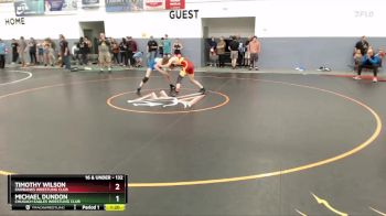 132 lbs Cons. Round 1 - Michael Dundon, Chugach Eagles Wrestling Club vs Timothy Wilson, Fairbanks Wrestling Club