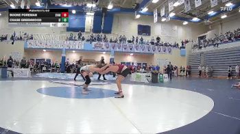144 lbs Cons. Round 6 - Chase Greenwood, Idaho Falls vs Boone Foreman, Star Valley High School