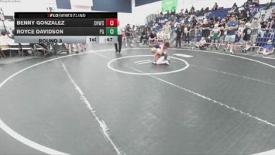 70 lbs Round 3 - Benny Gonzalez, Savage House Wrestling Club vs Royce Davidson, Peterson Grapplers