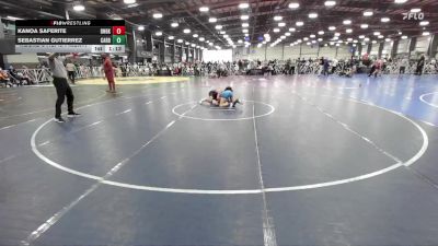 100 lbs Round 3 (12pm Friday) - Sebastian Gutierrez, Cali Red vs Kanoa Saferite, Dynasty Black