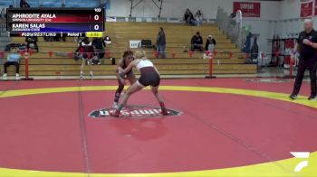 103 lbs Quarterfinal - Aphrodite Ayala, Simpson University (CA) vs Karen Salas, Evergreen State