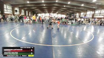 91 lbs Quarterfinal - Weston Walton, Wasatch Wrestling Club vs Anderson Lofthouse, Top Of Utah