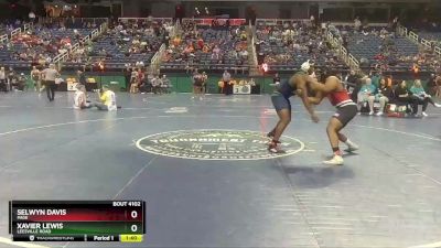 4A 220 lbs Champ. Round 1 - Xavier Lewis, Leesville Road vs Selwyn Davis, Page