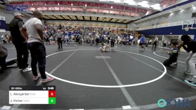 80-85 lbs Quarterfinal - Lars Weisgerber, Standfast vs Jett Parker, Deer Creek Wrestling Club